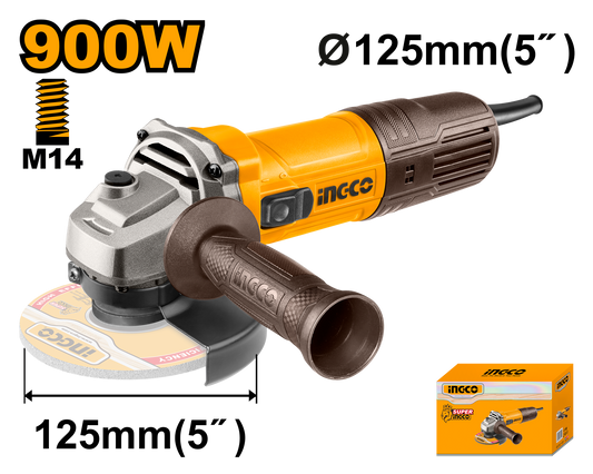 Ingco Angle Grinder 900W 125Mm AG90028