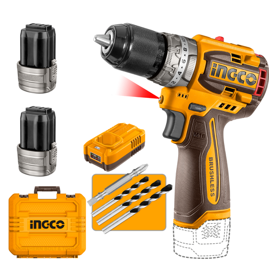 Ingco Cordless Impact Drill 60Nm 16V Kit CIDLI16682