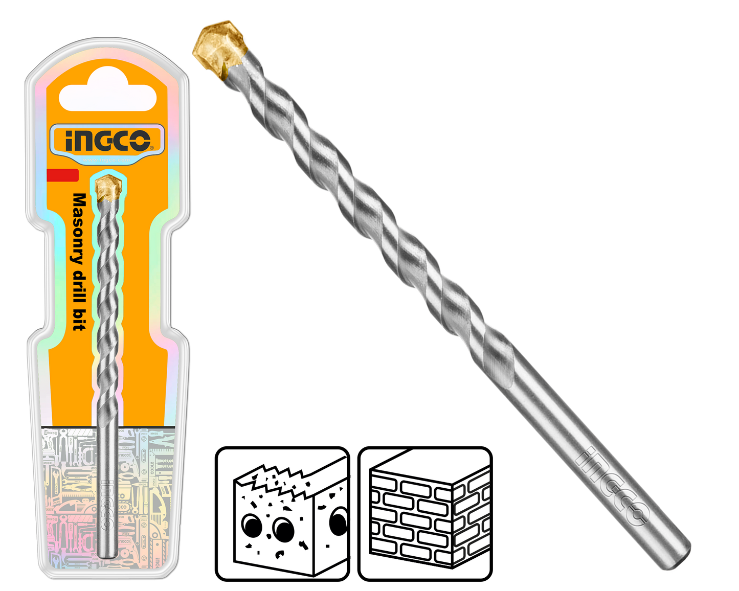 Ingco Drill Bit Mas/Con Tct8X200 1P DBM2110820