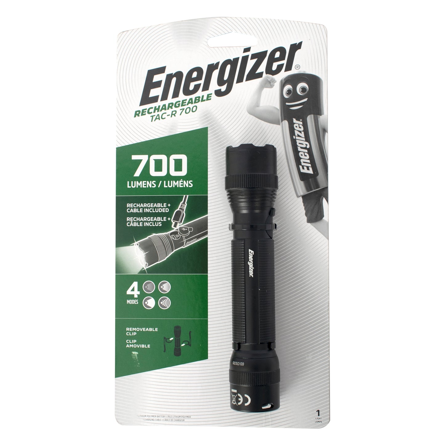 Energizer Energizer Tacticle Recharge Torch 700 Lumens
