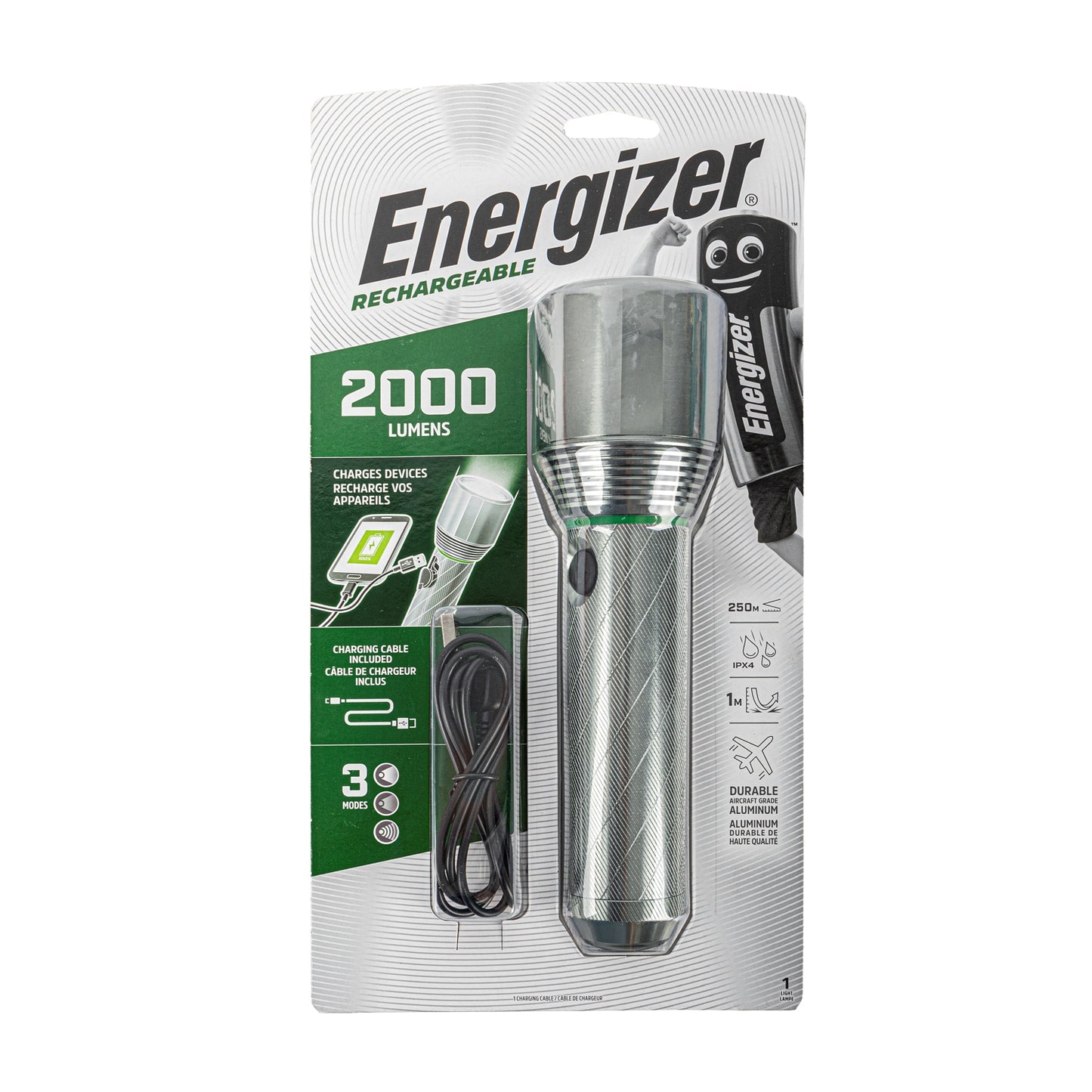 Energizer Energizer Rechargeable Metal Light 2000 Lum