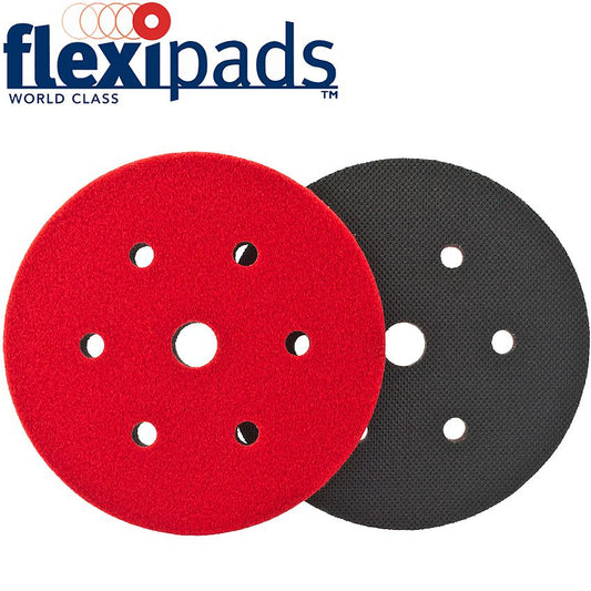 Flexipads Interface Cushion Pad Hook And Loop 150Mm 6 Hole