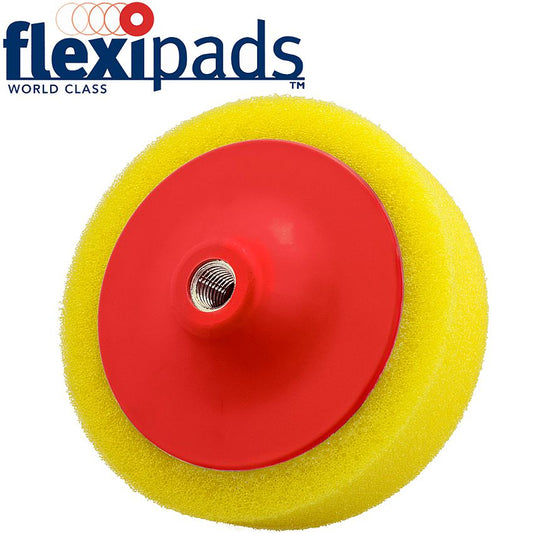 Flexipads Yellow Aggressive Sponge 150Mm M14 X 2Mm