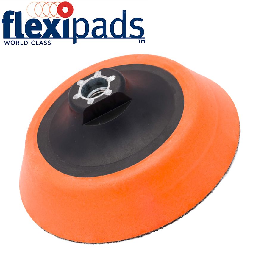 Flexipads Ultra Soft Hook And Loop Pad For Rotary Machines 125Mm M14
