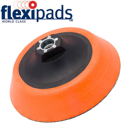Flexipads Ultra Soft Hook And Loop Pad For Rotary Machines 125Mm M14