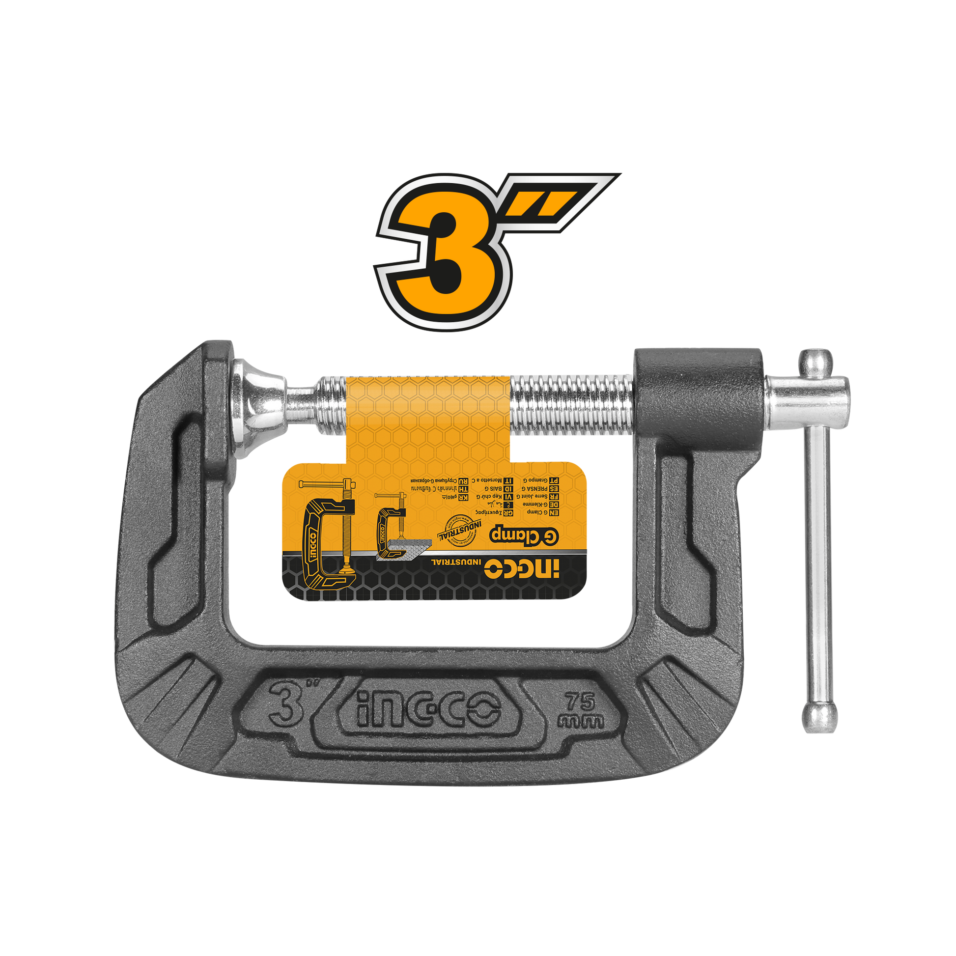 Ingco Clamp G 75Mm Cast Iron HGC0103