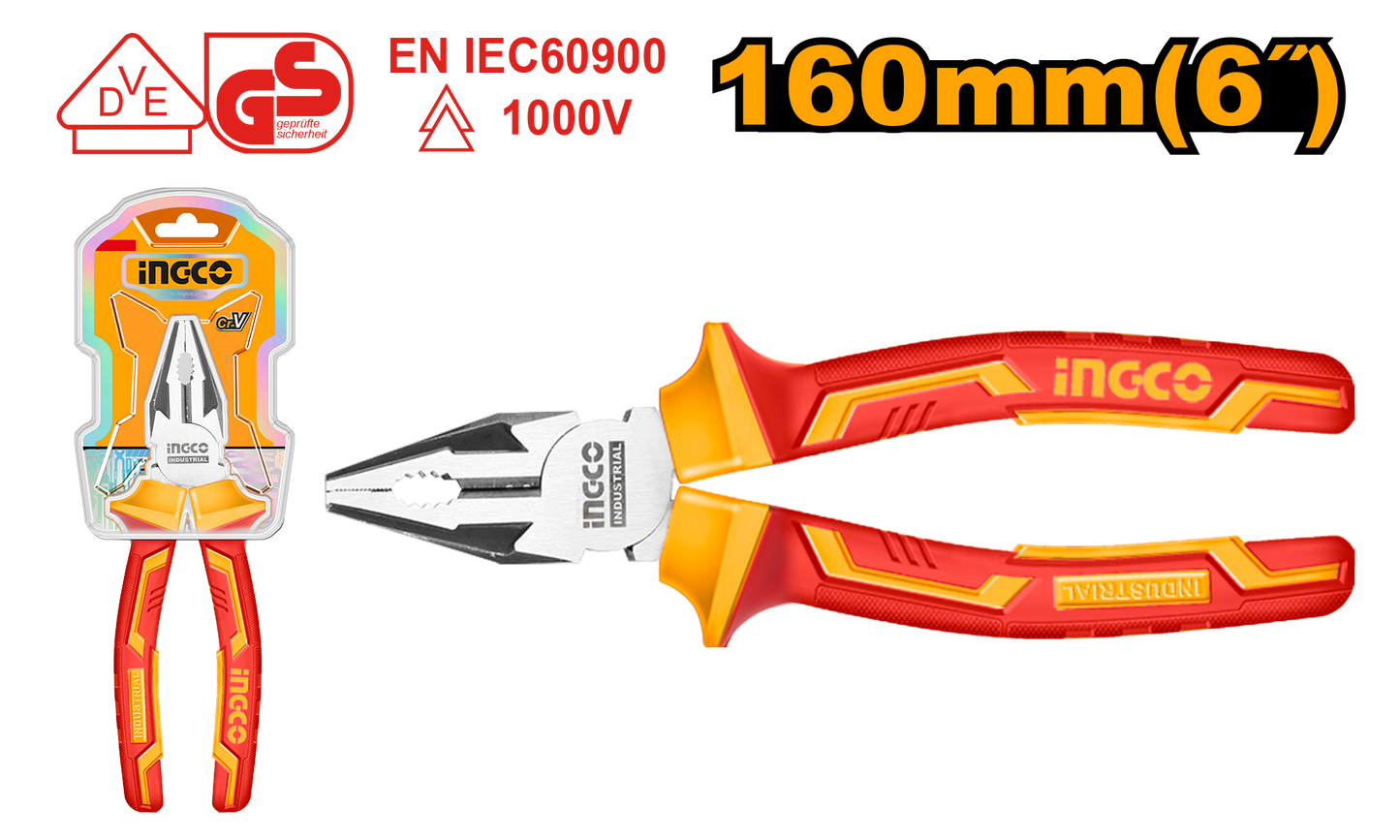 Ingco Plier Vde 1000V 160Mm Combination