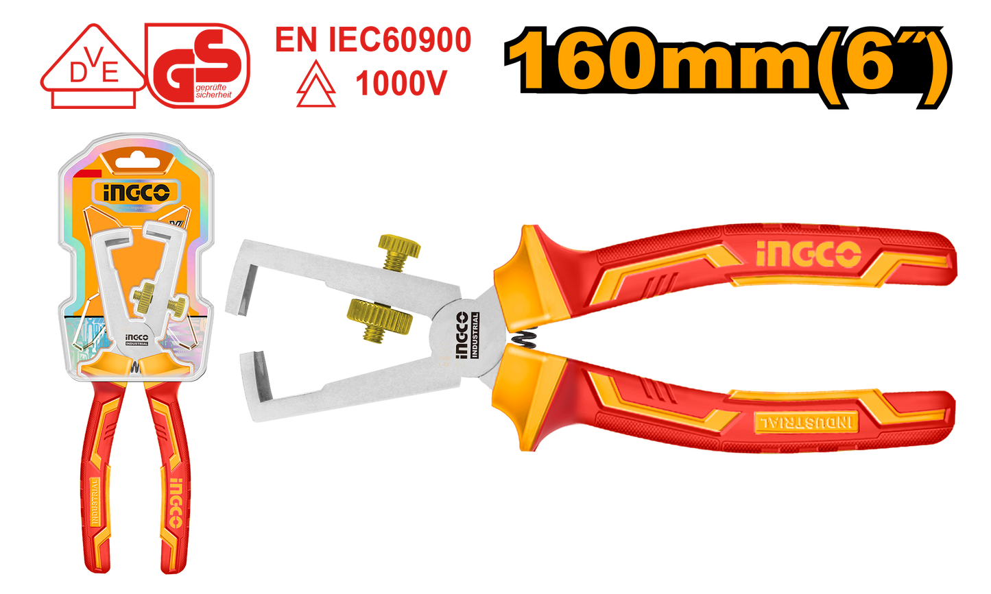 Ingco Plier Vde 1000V 160Mm Wire Stripper