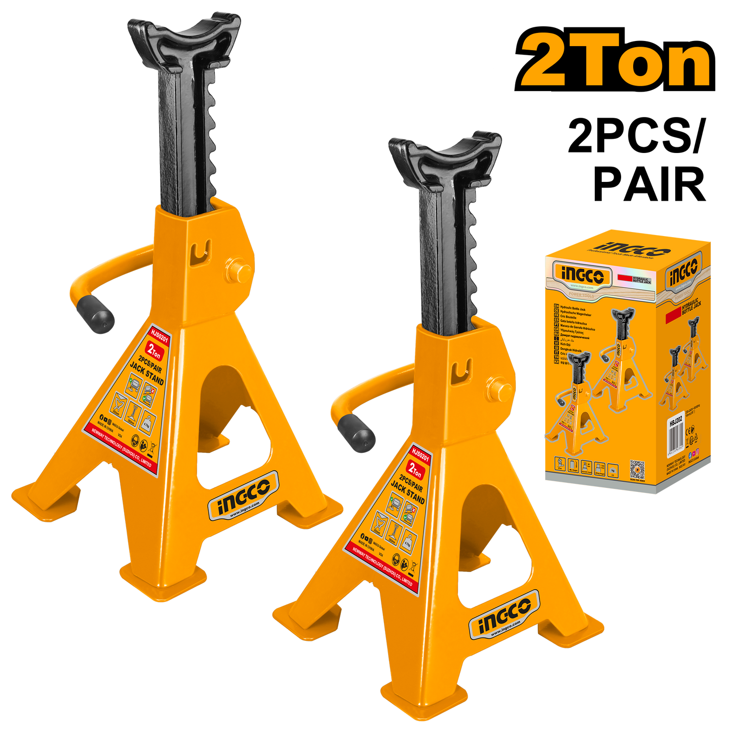 Ingco Jack Stand 2Ton 2Pc