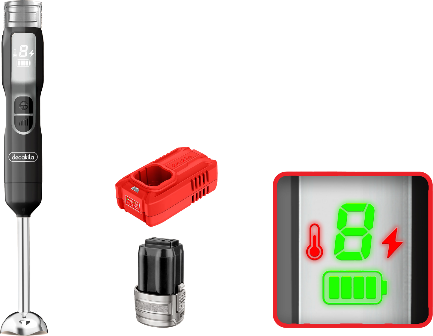 Decakila 16V Cordless hand blender kit