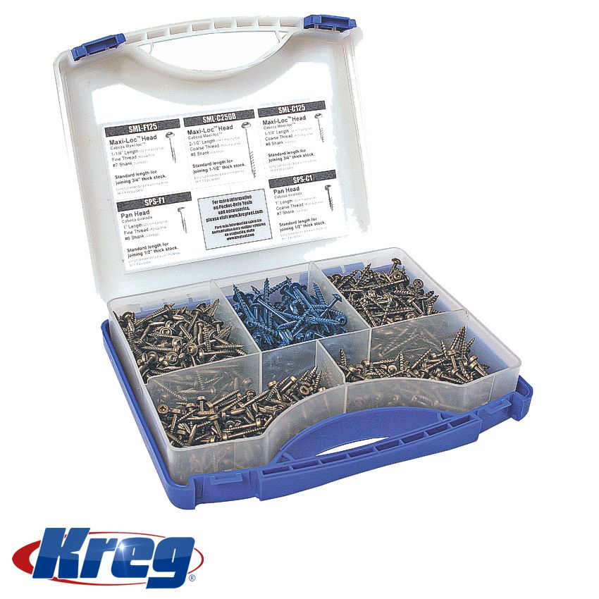 Kreg Kreg Wood Pocket Hole Screw Kit 675 Pce