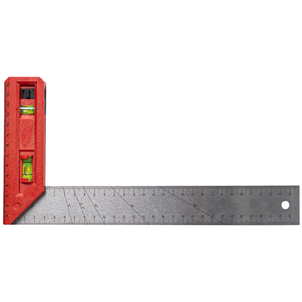Tork Craft Try Square 300Mm X 150Mm With Level & Plumb Vial