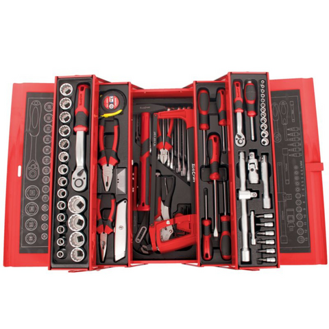 Tork Craft Tradesman Cantilever Tool Box 88Pc 5 X Tray 468X200X203Mm TCTB088