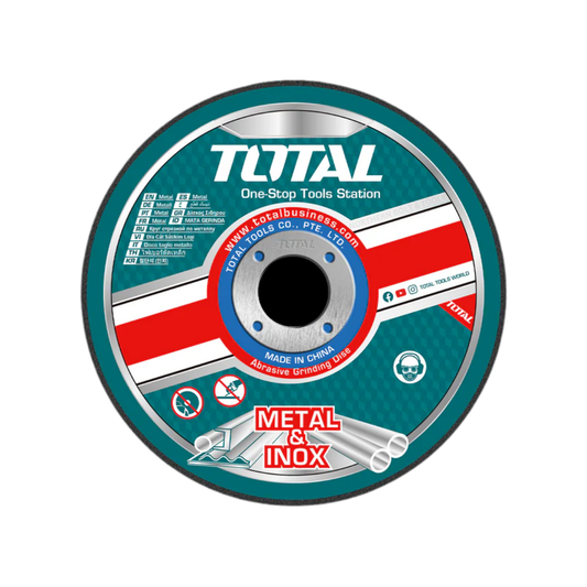 Total Abrasive metal & Inox cutting disc 115mm 10Pc Set TAC2211155