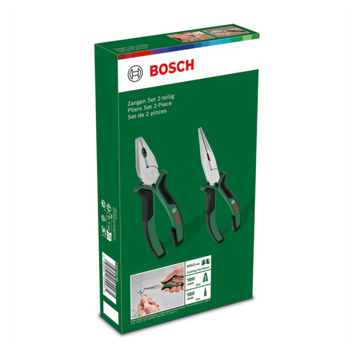 Bosch DIY 2Pc Pliers Set