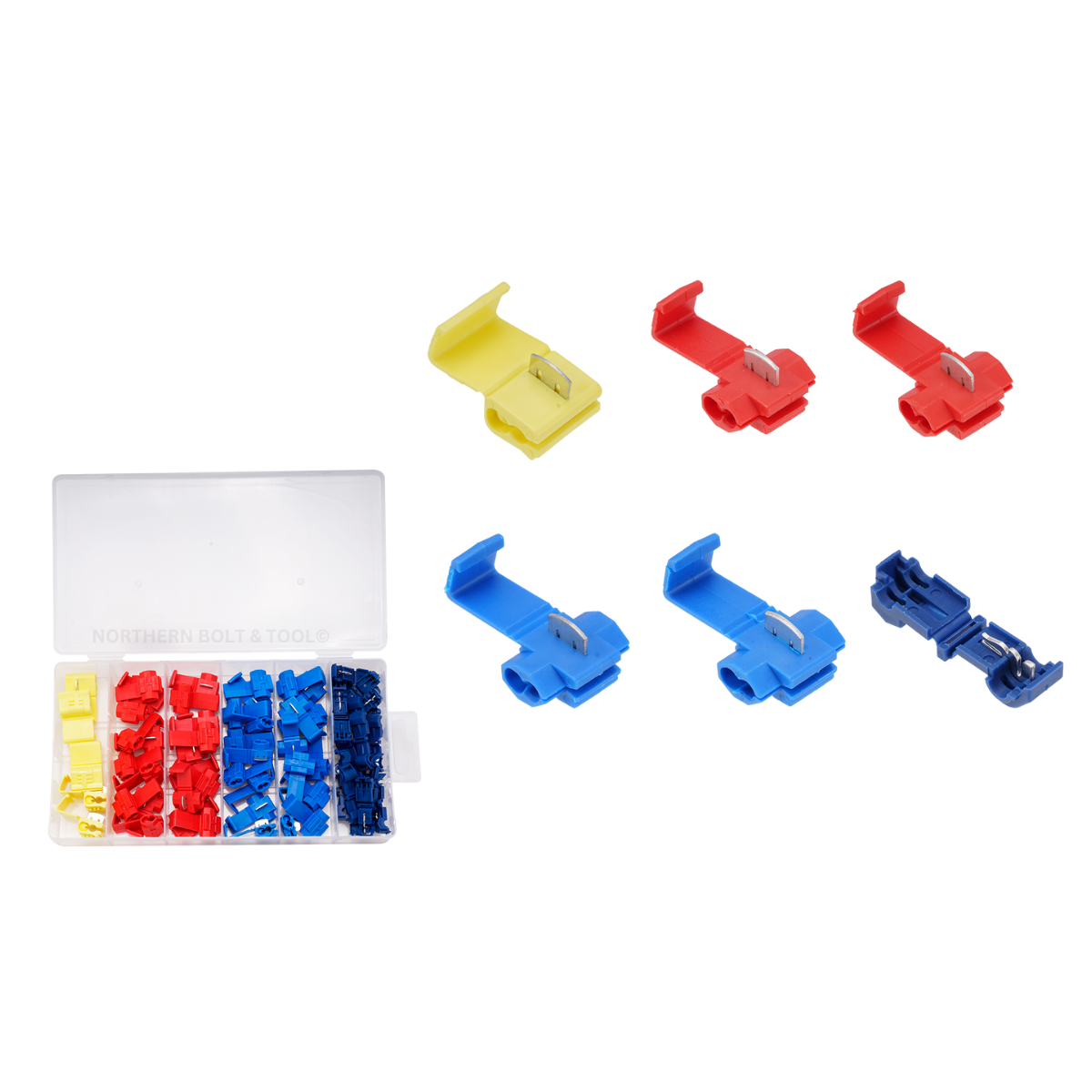 Wadfow 65 Piece quick wire splice assortment WFKAB01