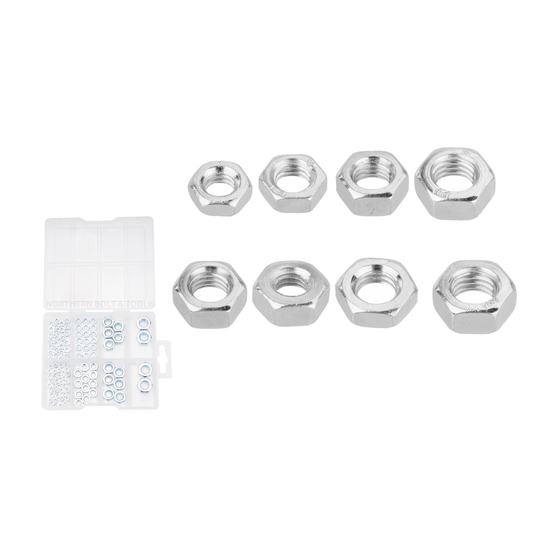 Wadfow Hex nut assortment 225 Piece WMV1B01