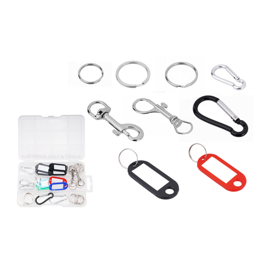 Wadfow Key ring accessories 40 Piece WKC1B01