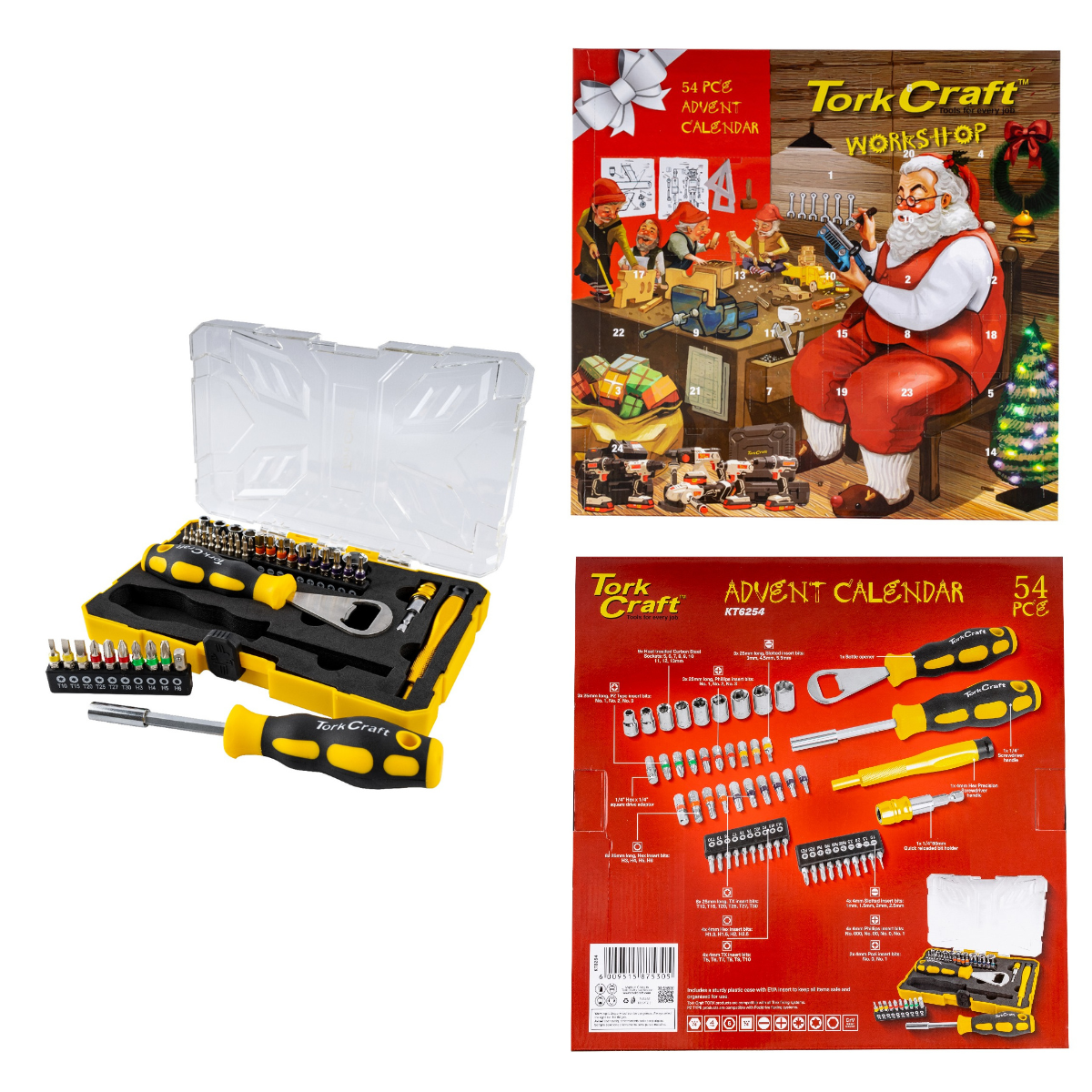 Tork Craft Advent Calendar Tool Set 54Pc KT6254