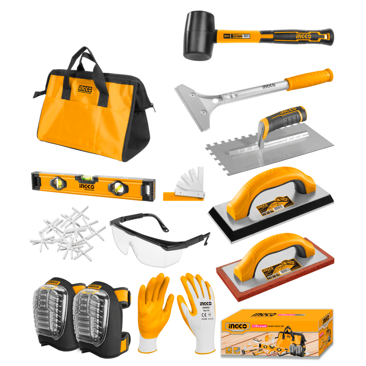 Ingco Tiling Tool Set 11Pcs HKTTS1108