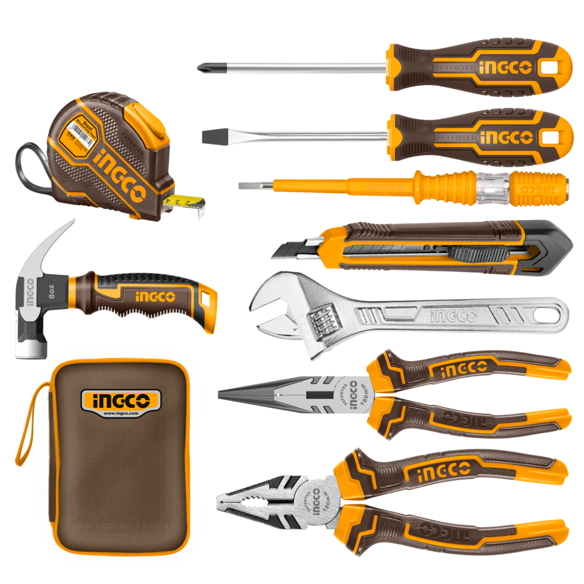 Ingco 9 Piece hand tools set HKTH20809