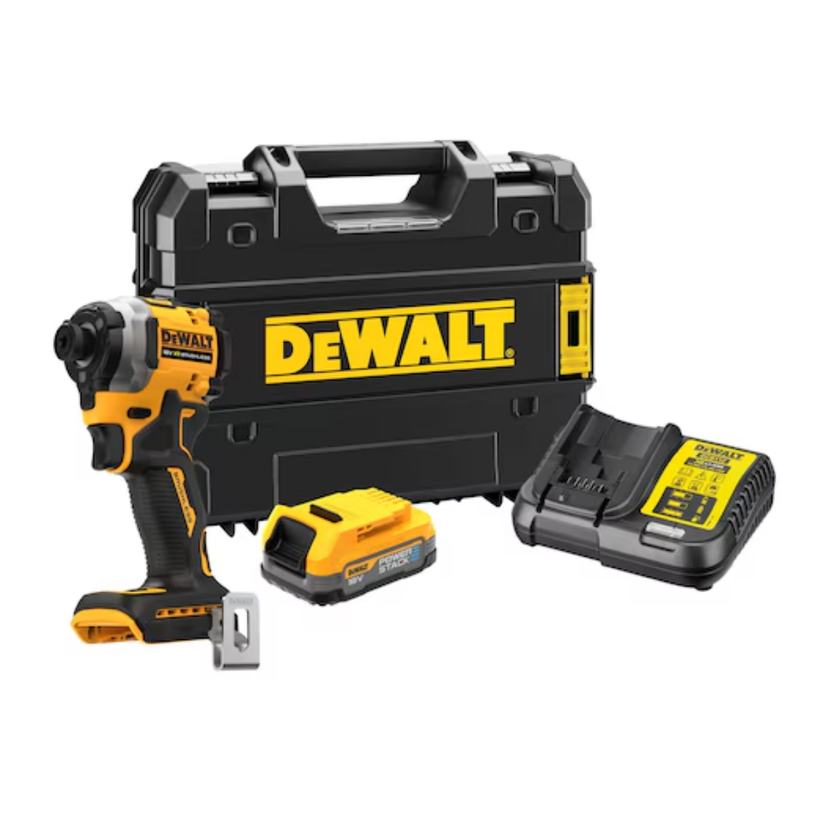 DeWalt Cordless Compact Impact Driver 18V XR Brushless Kit DCF850E1T-QW
