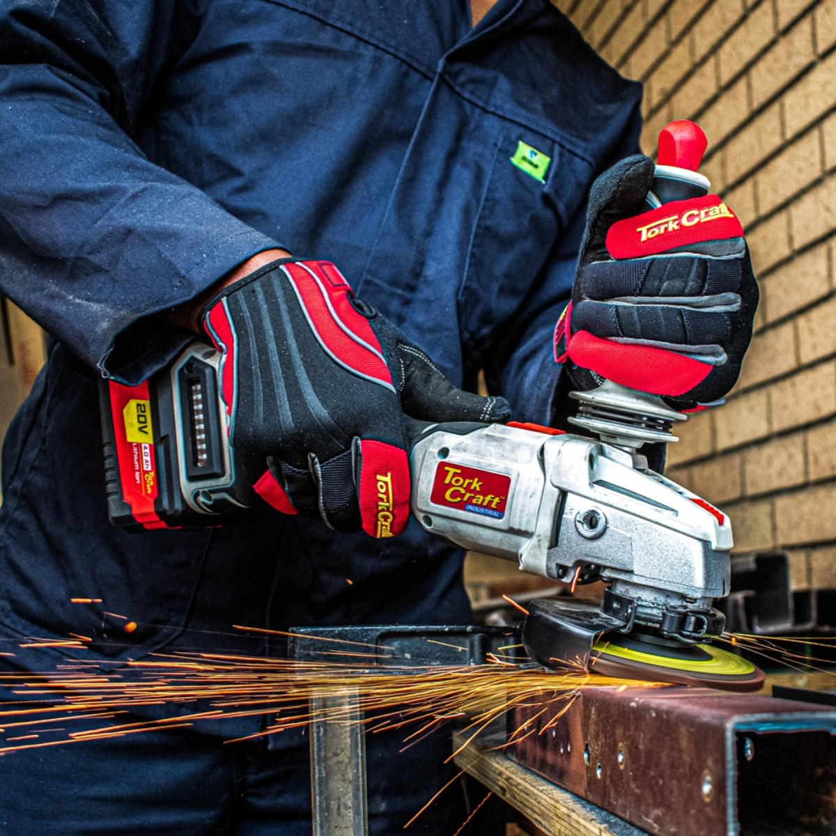 Tork Craft Cordless Angle Grinder 115mm 20V Brushless (Tool only) TC20110
