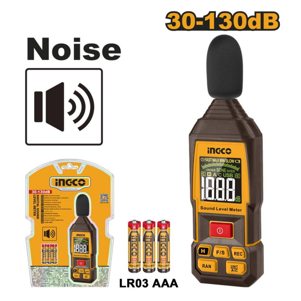 Ingco Digital Sound Level Meter HETSL031
