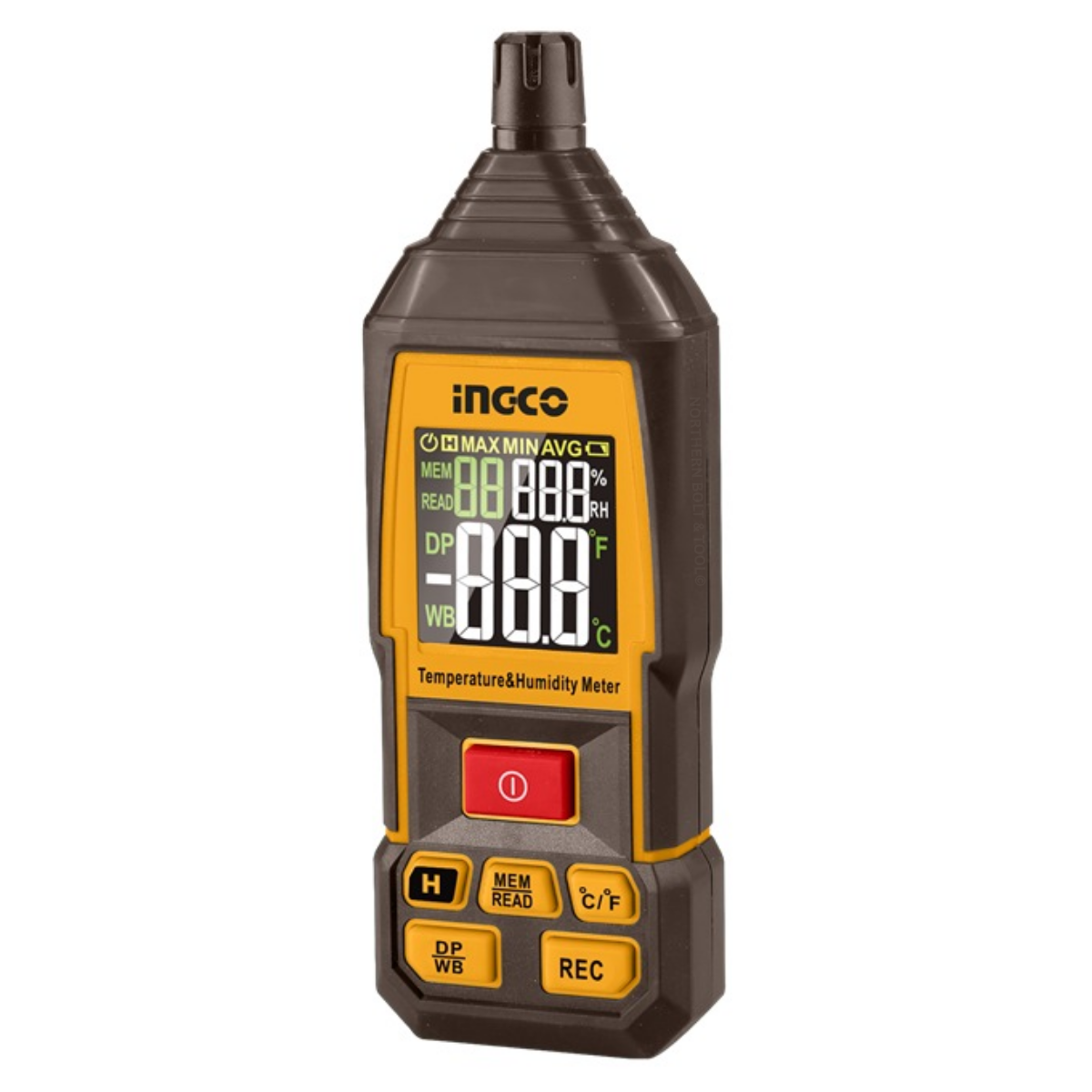 Ingco Digital Humidity & Temperature Meter with batteries HETHT031
