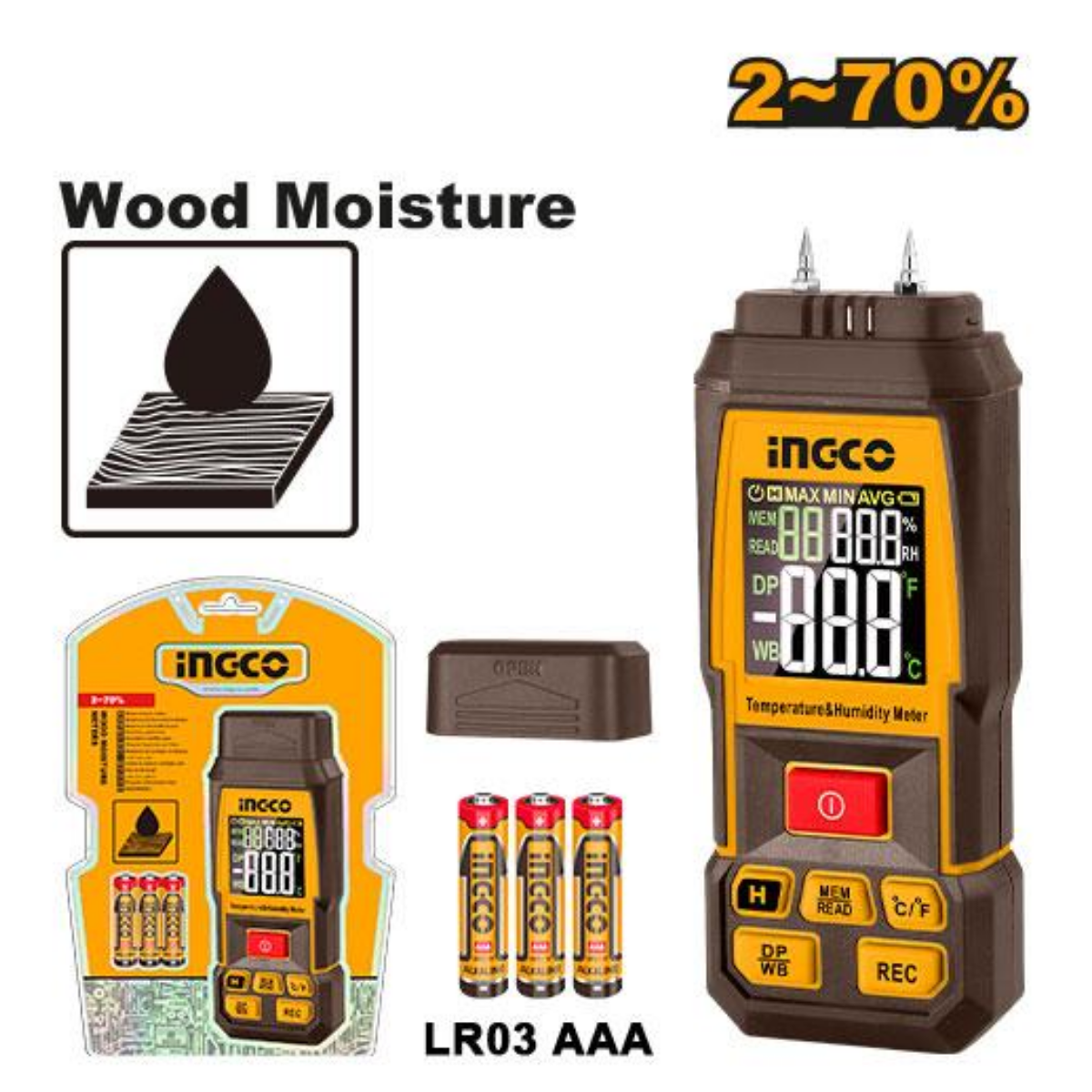 Ingco Wood Moister Meter HETWM031