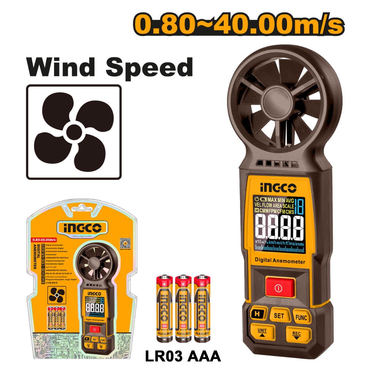 Ingco Digital Anemometer HETAN031