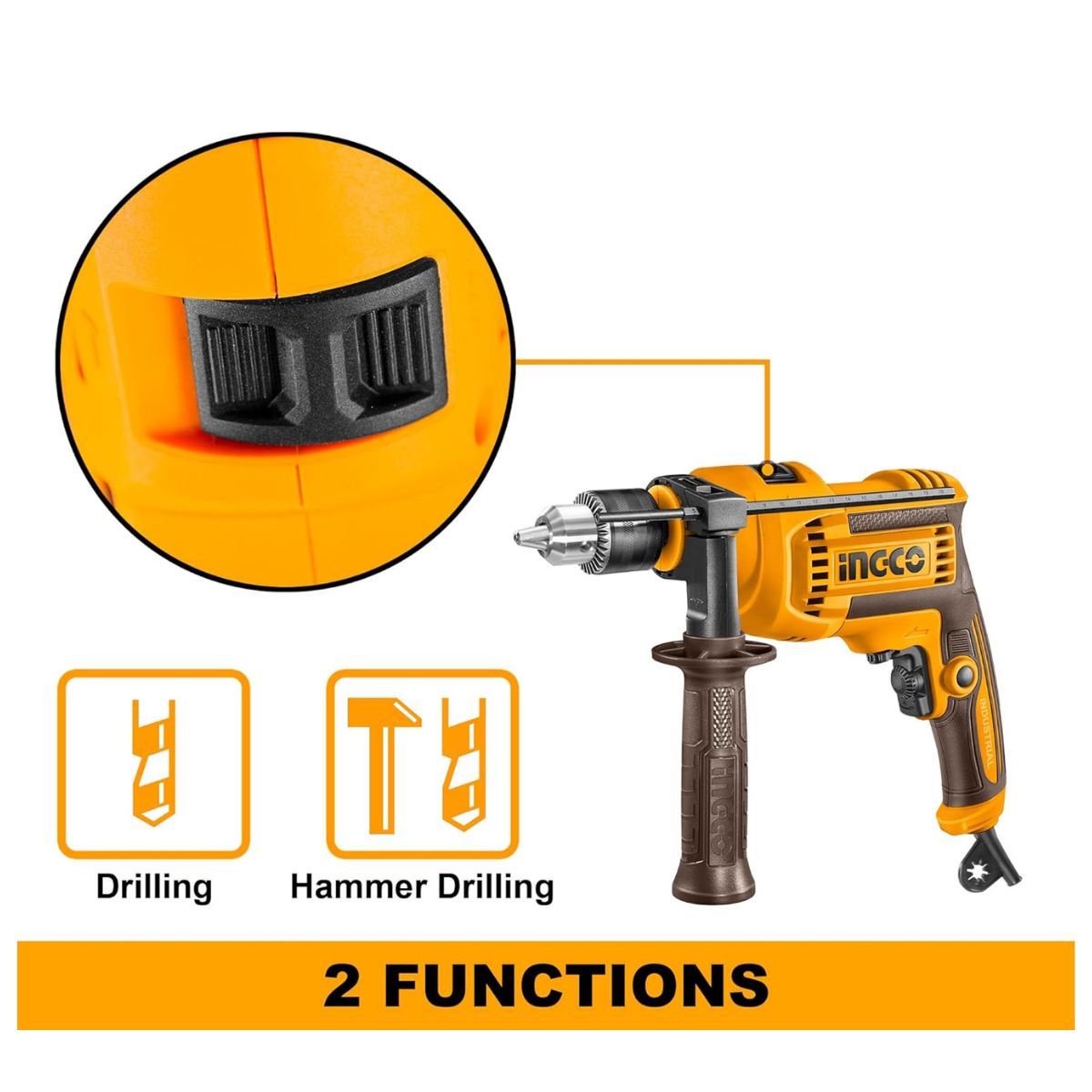 Ingco Impact Drill 13mm 710W (Corded) ID7118