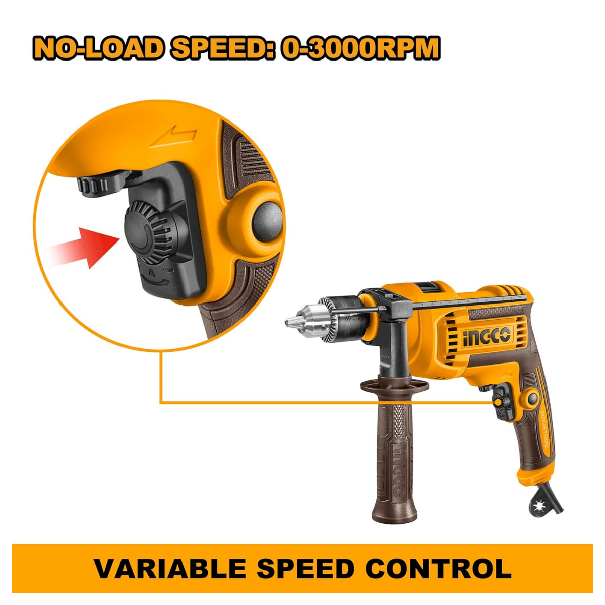Ingco Impact Drill 13mm 710W (Corded) ID7118