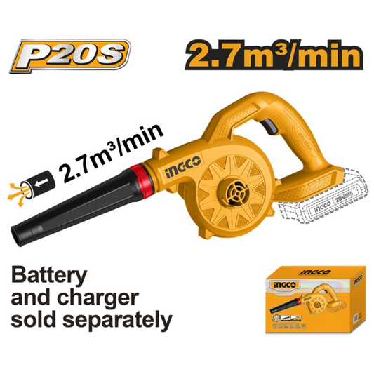 Ingco Cordless Blower 20V - Tool Only CABLI2078