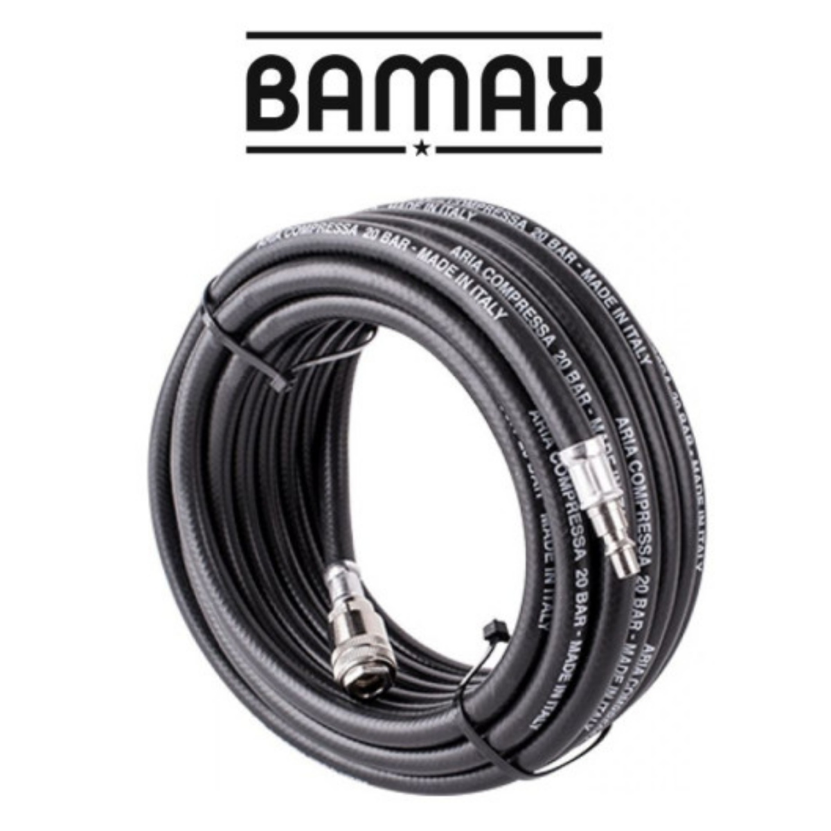 Bamax Rubber Hose 8Mmx10M W/Couplers Bx15813R10 RH08 KIT