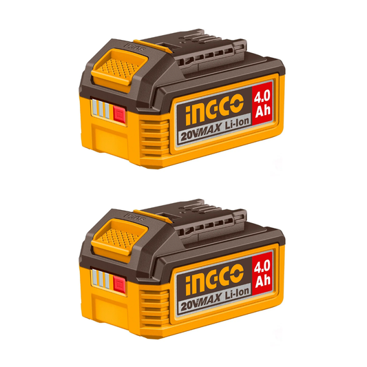 Ingco 4Ah Battery 2pc Set 20v P20S COSLI240312