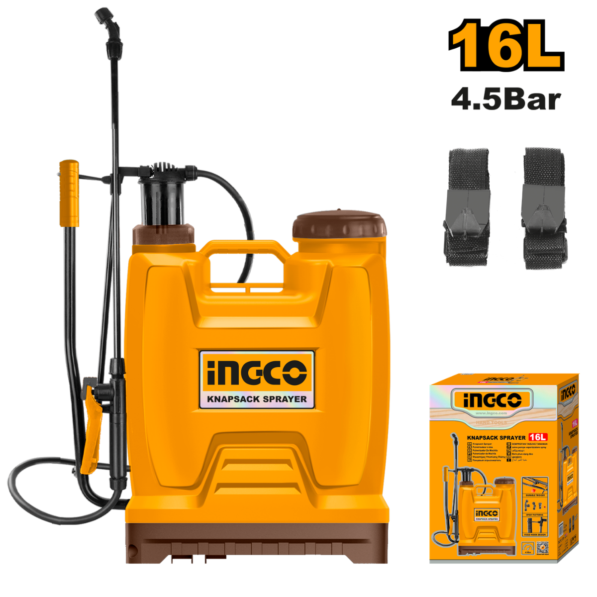 Ingco Knapsack Sprayer 16L HSPP41602