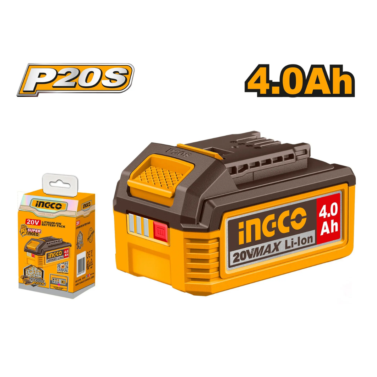 Ingco Spare Battery 4Ah For All Ingco Cordless Tools FBLI20021