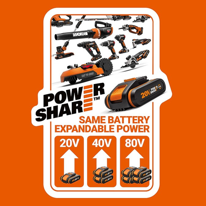 WORX PowerShare Battery 20V | 4.0 AH