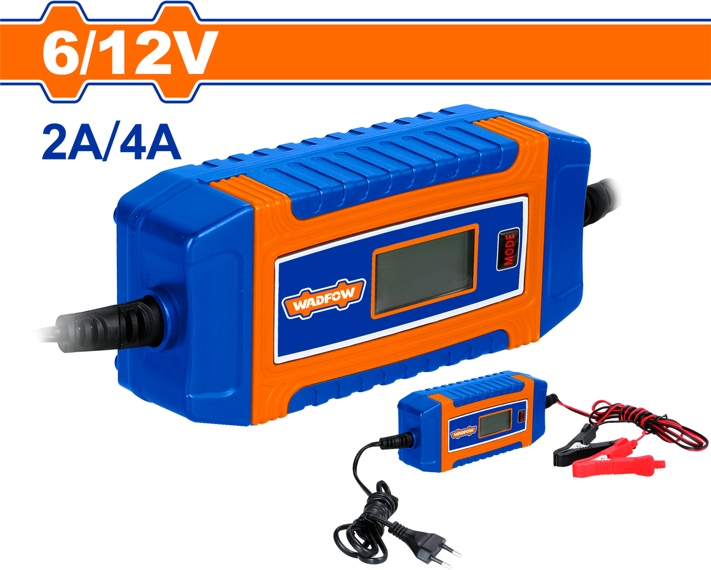 Wadfow Battery charger 6/12V 2A/4A