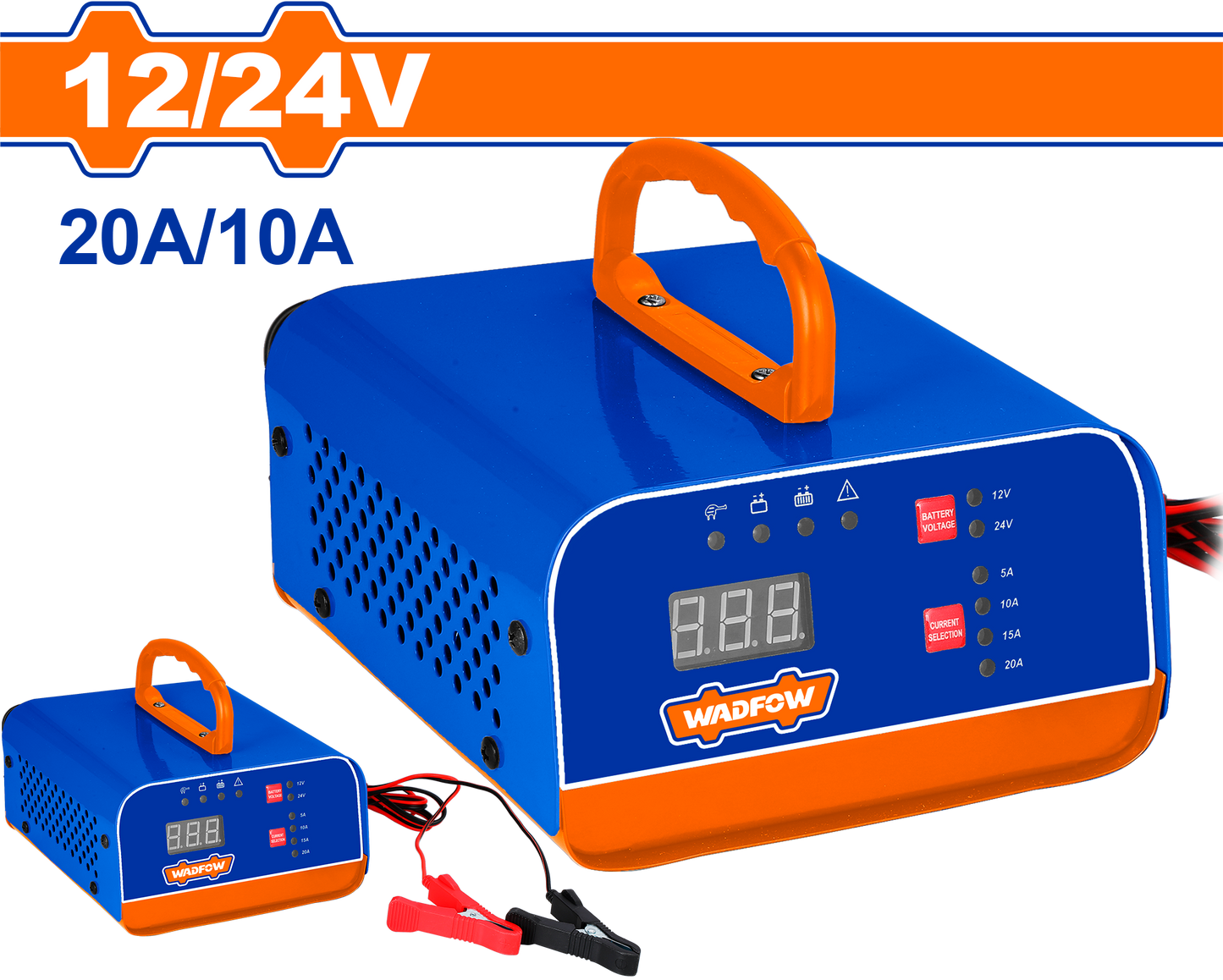 Wadfow Battery charger 12/24V 20A/10A