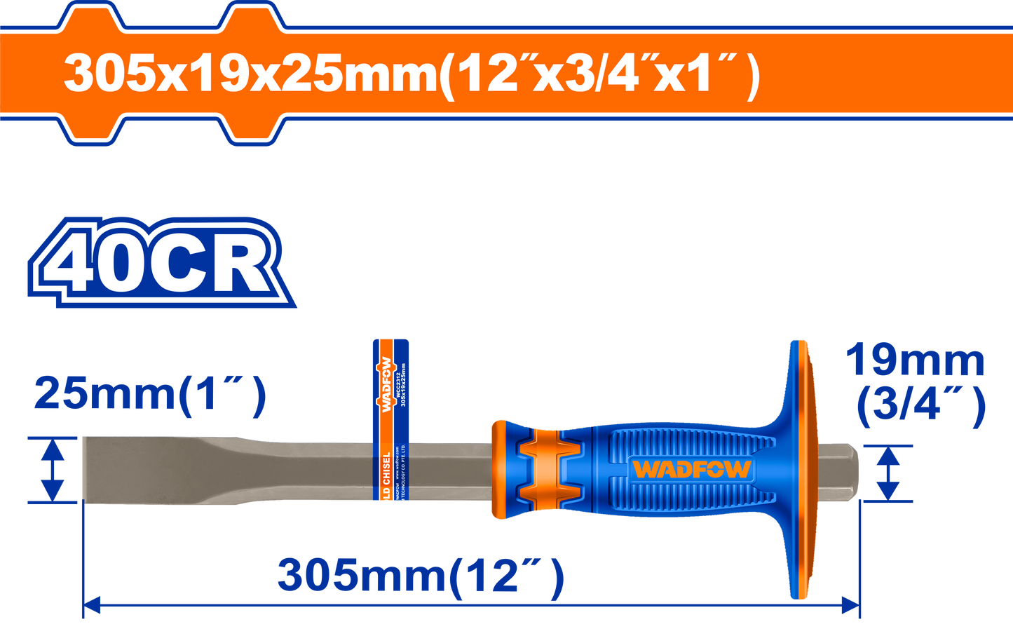 Wadfow Cold chisel 305mm WCC2312