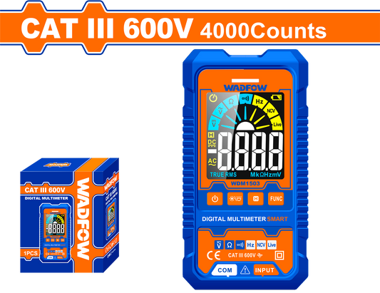 Wadfow Digital multimeter 4000 counts WDM1503