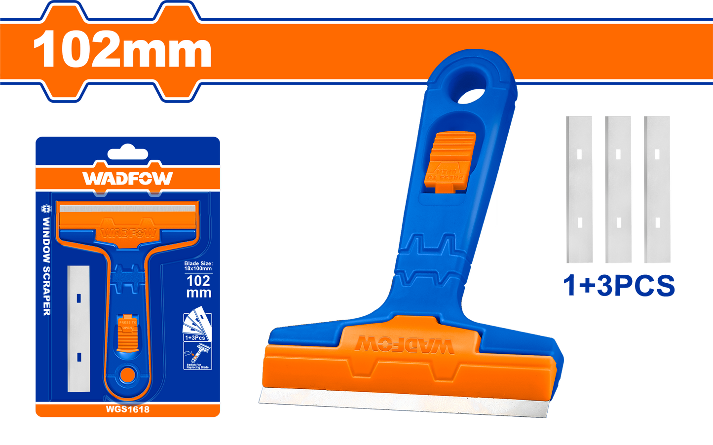 Wadfow Window scraper 102mm WGS1618
