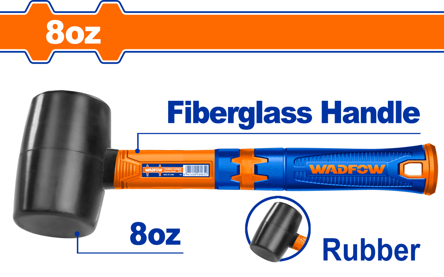 Wadfow Rubber hammer 220g WHM7301