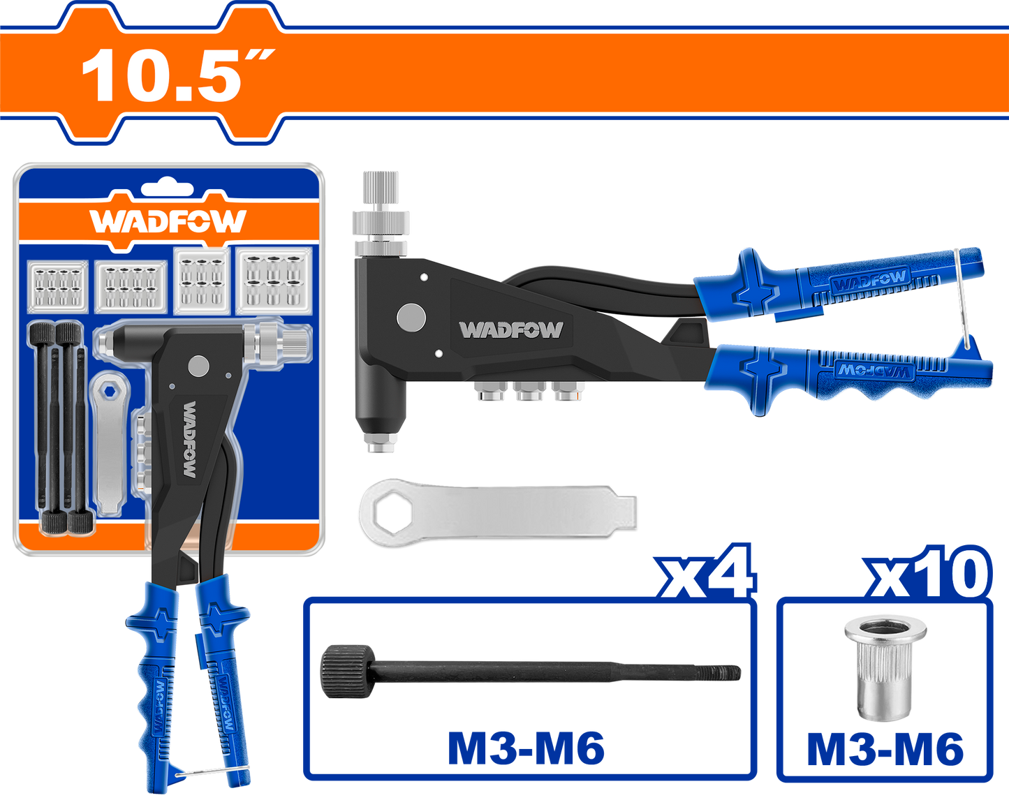 Wadfow Rivet nut gun kit WHR5710