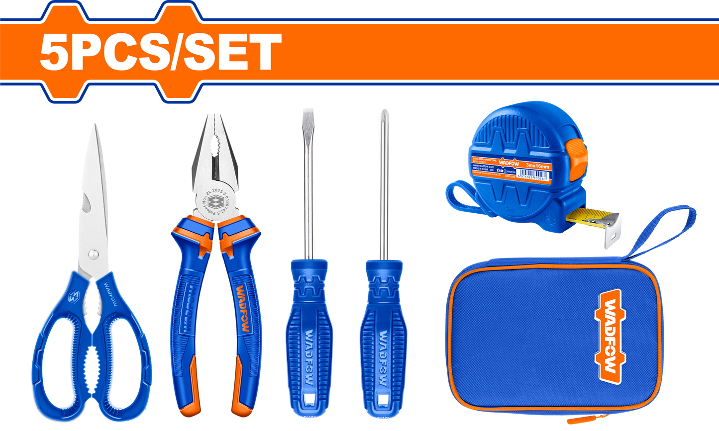 Wadfow Hand tools set 5 Piece WHS1M05