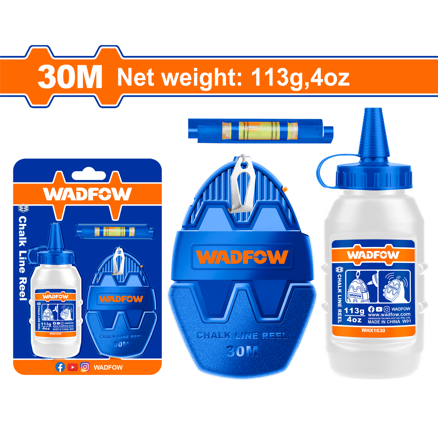 Wadfow Chalk line reel WHX1630