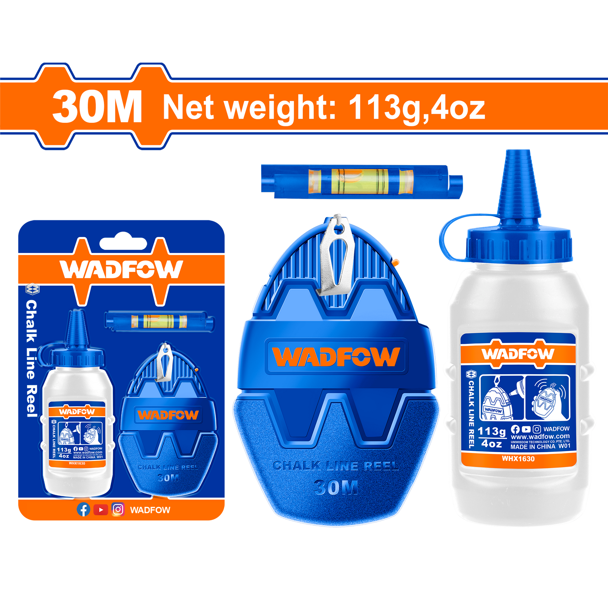 Wadfow Chalk line reel WHX1630