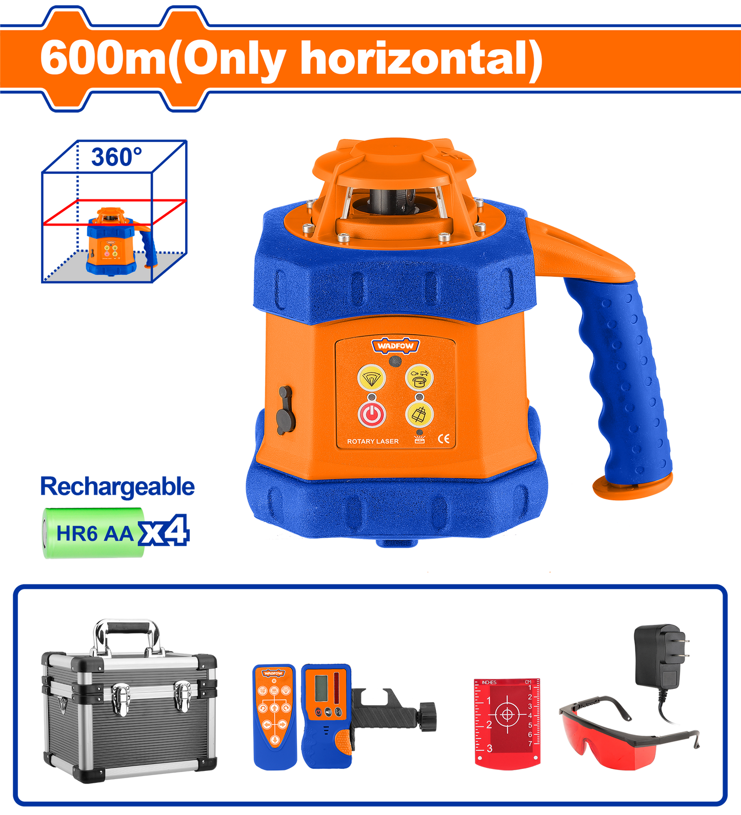 Wadfow Self-levelling rotary laser level WLE6B01